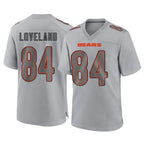 Kooe C.Bears #84 Colston Loveland Player Gray Atmosphere Fashion Game Stitched Jerseys