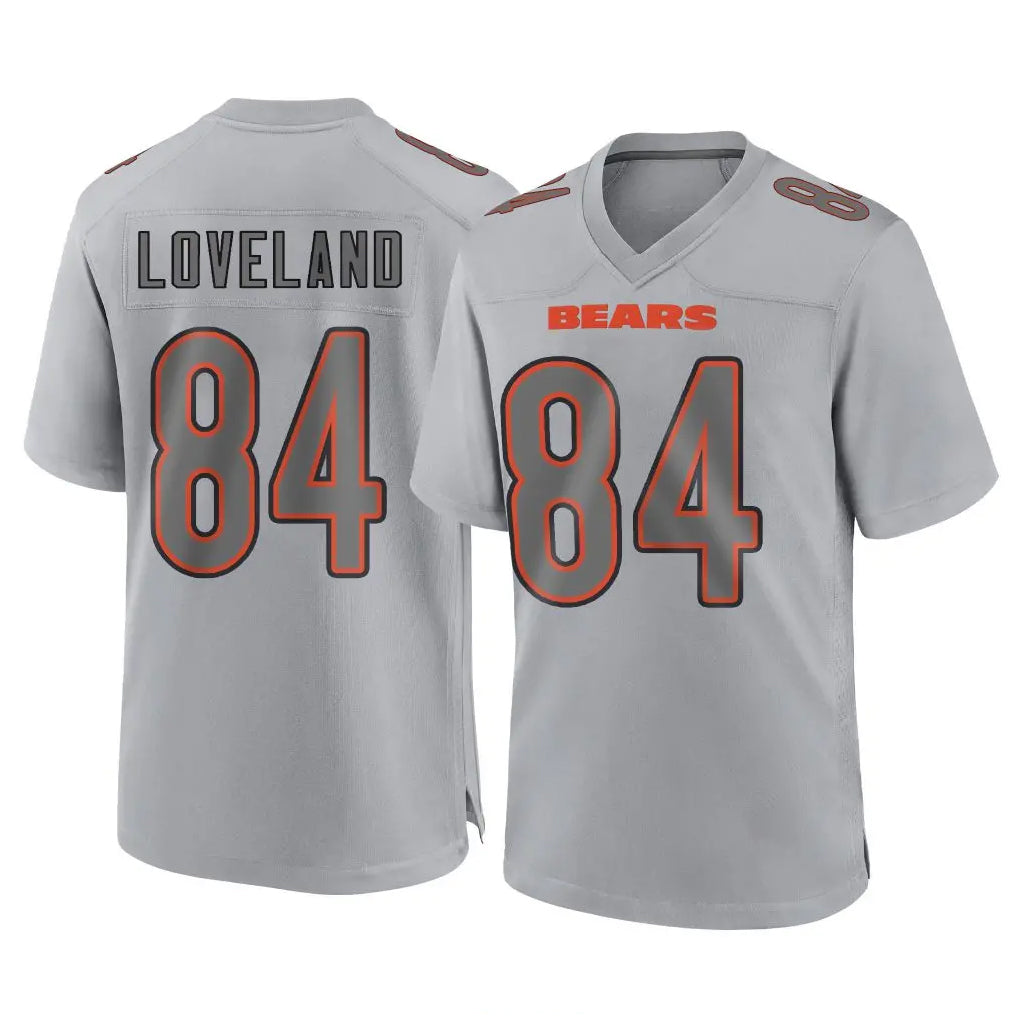 Kooe C.Bears #84 Colston Loveland Player Gray Atmosphere Fashion Game Stitched Jerseys