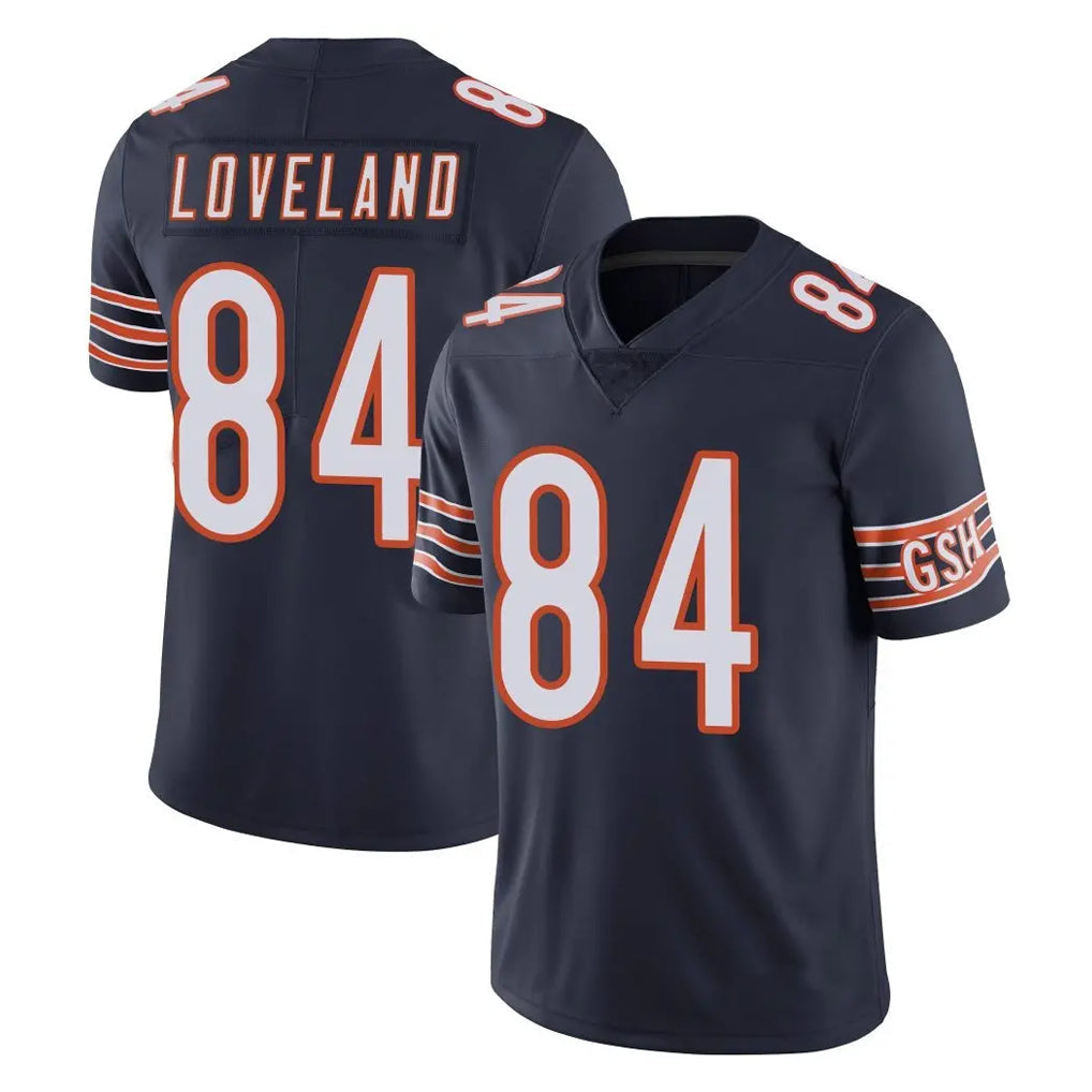 Kooe C.Bears #84 Colston Loveland Player Navy Vapor Untouchable Limited Home Game Stitched Jerseys