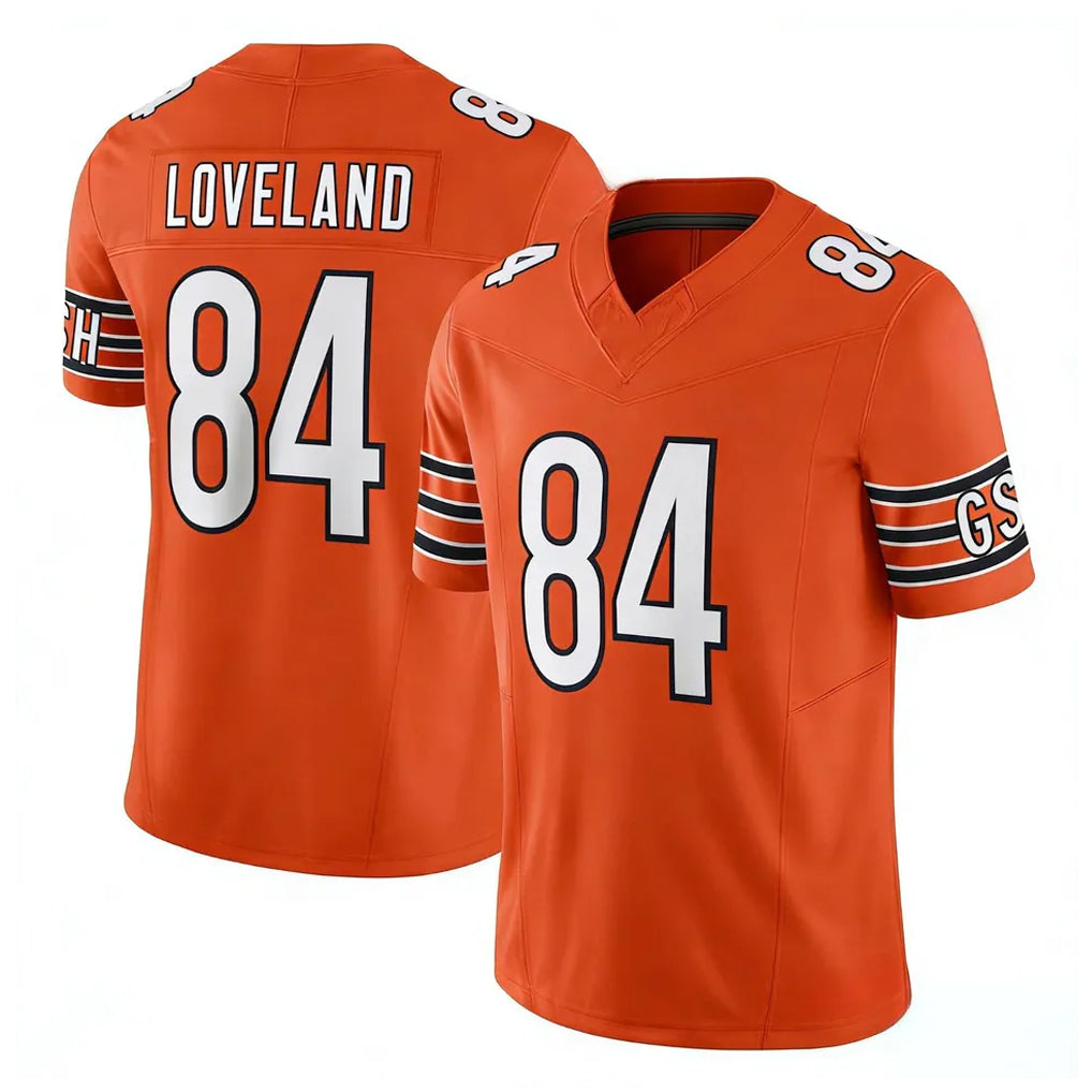 Kooe C.Bears #84 Colston Loveland Player Orange Vapor F.U.S.E. Limited Home Game Stitched Jerseys