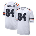 Kooe C.Bears #84 Colston Loveland Player White Classic Home Game Stitched Jerseys