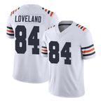 Kooe C.Bears #84 Colston Loveland Player White Classic Vapor Limited Home Game Stitched Jerseys