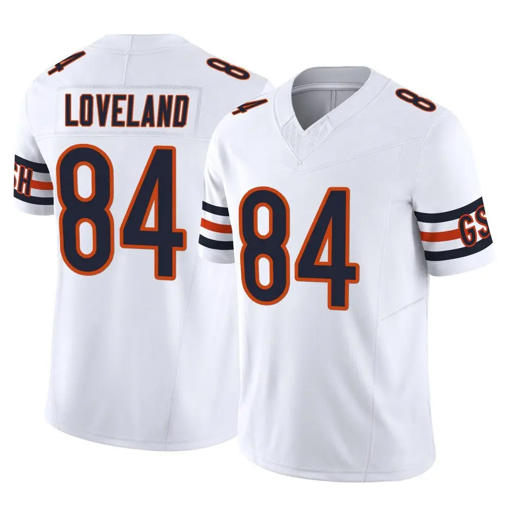 Kooe C.Bears #84 Colston Loveland Player White Vapor F.U.S.E. Limited Home Game Stitched Jerseys