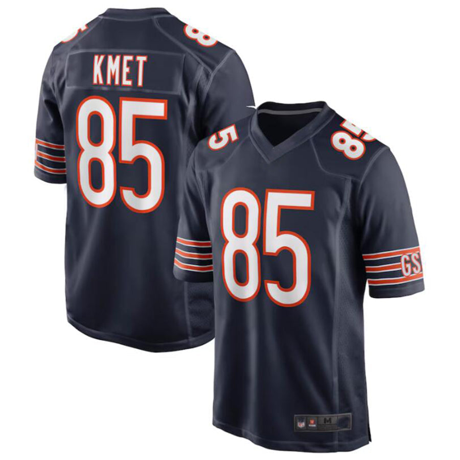 Kooe C.Bears #85 Cole Kmet Navy Player Game Jersey American Stitched Jerseys