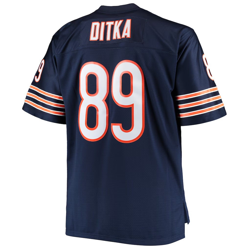 Kooe C.Bears #89 Mike Ditka Mitchell & Ness Navy Big & Tall 1966 Retired Player Replica Jersey