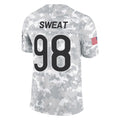 Kooe C.Bears #98 Montez Sweat Player Arctic Camo Salute to Service Limited Stitched Jerseys