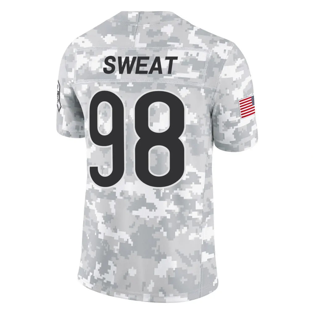 Kooe C.Bears #98 Montez Sweat Player Arctic Camo Salute to Service Limited Stitched Jerseys