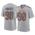 Kooe C.Bears #98 Montez Sweat Player Gray Atmosphere Fashion Game Stitched Jerseys