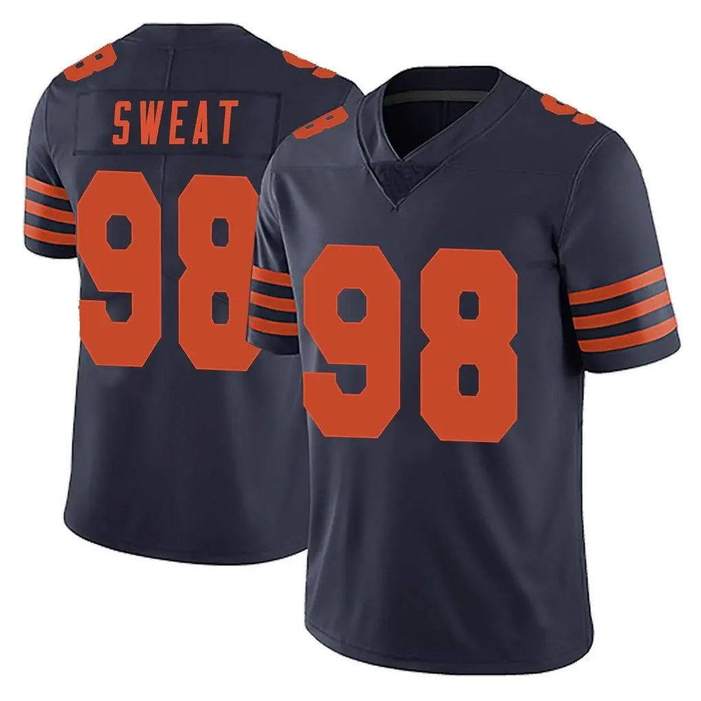 Kooe C.Bears #98 Montez Sweat Player Navy Blue Alternate Vapor Untouchable Limited Stitched Jerseys
