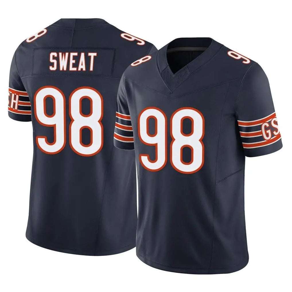 Kooe C.Bears #98 Montez Sweat Player Navy Vapor F.U.S.E. Limited Home Game Stitched Jerseys