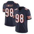 Kooe C.Bears #98 Montez Sweat Player Navy Vapor Untouchable Limited Home Game Stitched Jerseys