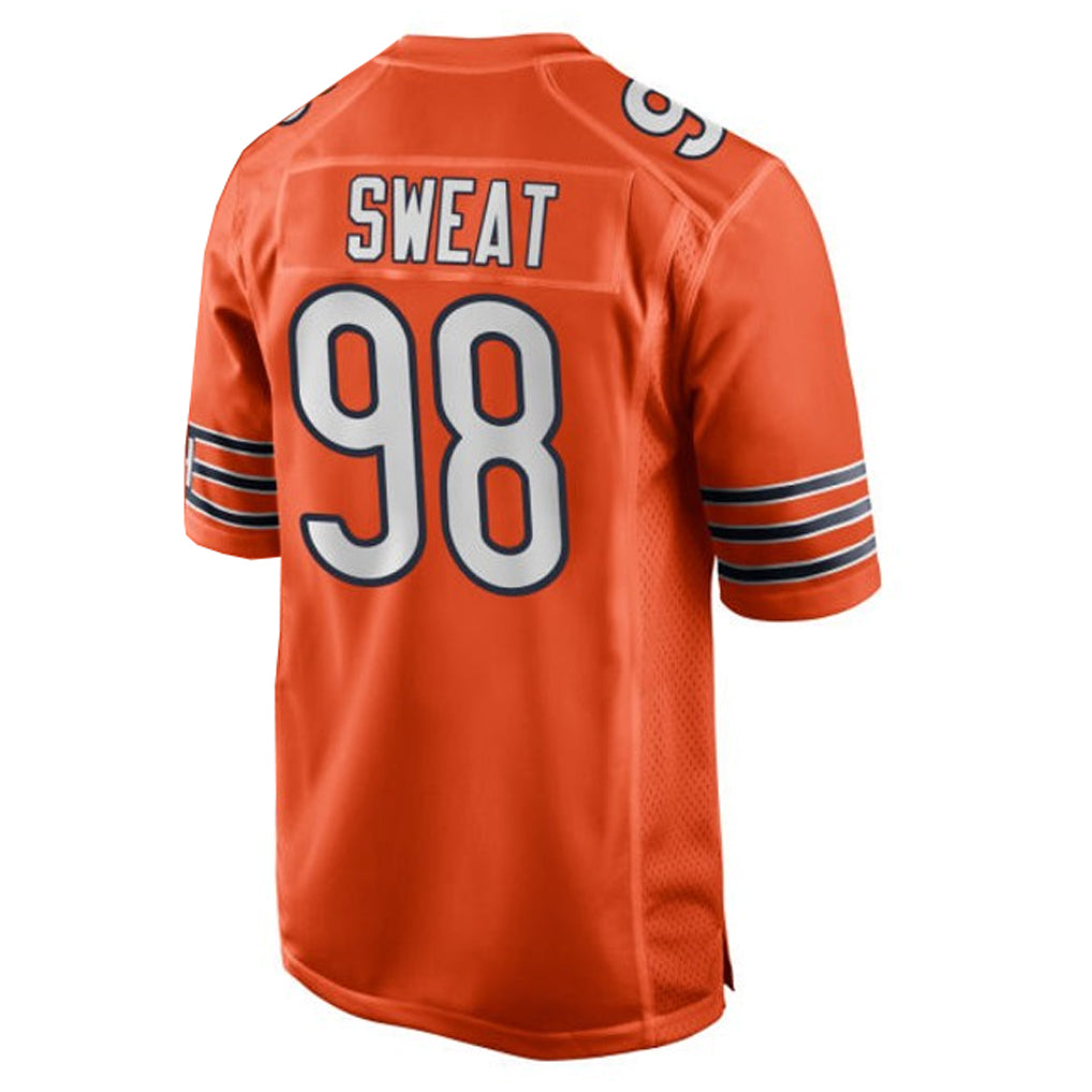 Kooe C.Bears #98 Montez Sweat Player Orange Home Game Stitched Jerseys