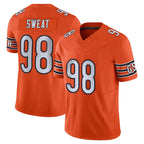 Kooe C.Bears #98 Montez Sweat Player Orange Vapor F.U.S.E. Limited Home Game Stitched Jerseys