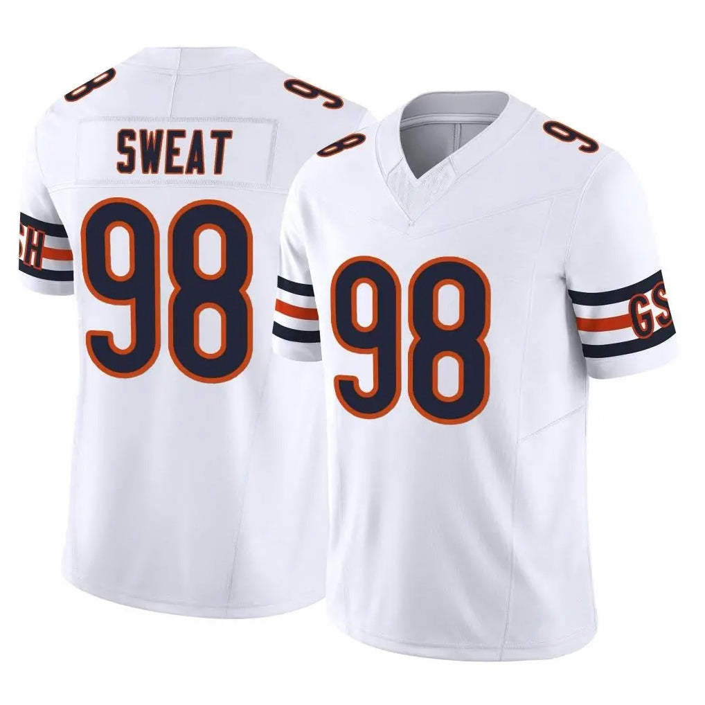 Kooe C.Bears #98 Montez Sweat Player White Vapor F.U.S.E. Limited Home Game Stitched Jerseys
