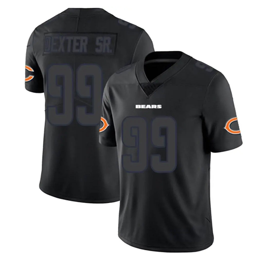 Kooe C.Bears #99 Gervon Dexter Sr. Player Black Impact Limited Game Stitched Jerseys