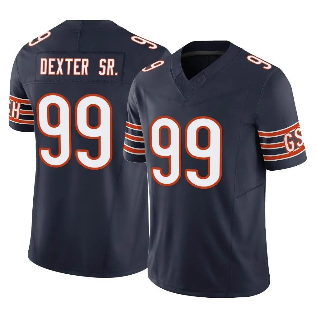 Kooe C.Bears #99 Gervon Dexter Sr. Player Navy Vapor F.U.S.E. Limited Home Game Stitched Jerseys