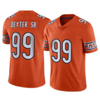 Kooe C.Bears #99 Gervon Dexter Sr. Player Orange Alternate Vapor Limited Home Game Stitched Jerseys