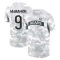 Kooe C.Bears #9 Jim McMahon Player Arctic Camo Salute to Service Performance T-Shirt Limited Stitched Jerseys