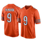 Kooe C.Bears #9 Jim McMahon Player Orange Home Game Stitched Jerseys