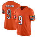 Kooe C.Bears #9 Jim McMahon Player Orange Vapor F.U.S.E. Limited Home Game Stitched Jerseys
