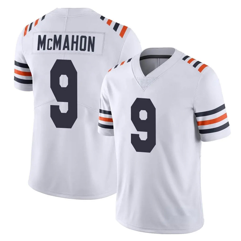 Kooe C.Bears #9 Jim McMahon Player White Classic Vapor Limited Home Game Stitched Jerseys