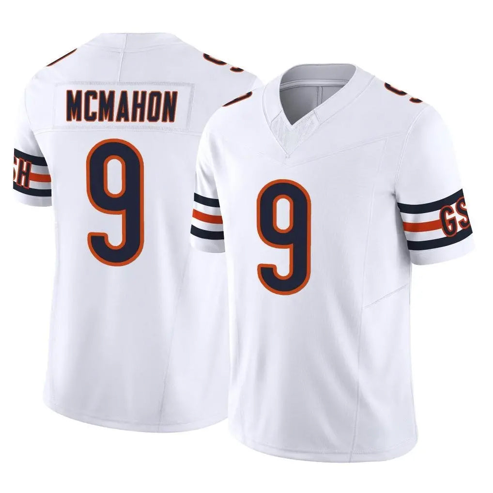 Kooe C.Bears #9 Jim McMahon Player White Vapor F.U.S.E. Limited Home Game Stitched Jerseys