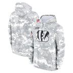 Kooe C.Bengals Arctic Camo Salute to Service Pullover Hoodie Limited Blank Player Stitched Jerseys