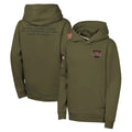 Kooe C.Bengals Olive Salute to Service Pullover Hoodies Limited Blank Player Stitched Jerseys