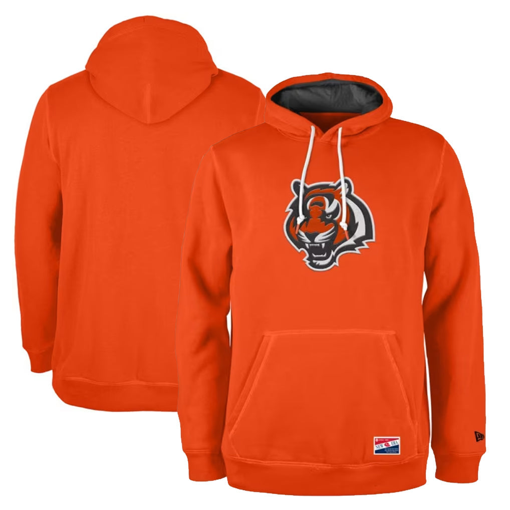 Kooe C.Bengals Orange Salute to Service Pullover Hoodie Limited Blank Player Stitched Jerseys