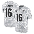 Kooe C.Bengals #16 Joe Flacco Player Arctic Camo Salute to Service Limited Stitched Jerseys