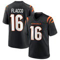 Kooe C.Bengals #16 Joe Flacco Player Black Home Game Stitched Jerseys