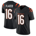 Kooe C.Bengals #16 Joe Flacco Player Black Vapor F.U.S.E. Limited Home Game Stitched Jerseys