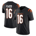 Kooe C.Bengals #16 Joe Flacco Player Black Vapor Untouchable Limited Home Game Stitched Jerseys