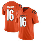Kooe C.Bengals #16 Joe Flacco Player Orange Vapor Untouchable Limited Home Game Stitched Jerseys