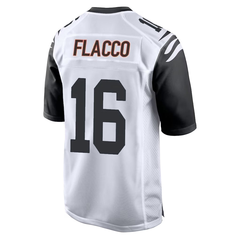 Kooe C.Bengals #16 Joe Flacco Player White Alternate Home Game Stitched Jerseys