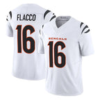 Kooe C.Bengals #16 Joe Flacco Player White Vapor F.U.S.E. Limited Home Game Stitched Jerseys