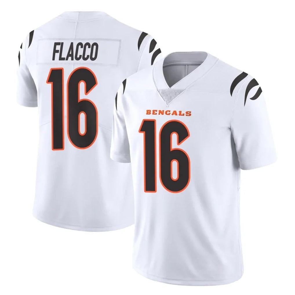 Kooe C.Bengals #16 Joe Flacco Player White Vapor Untouchable Limited Home Game Stitched Jerseys