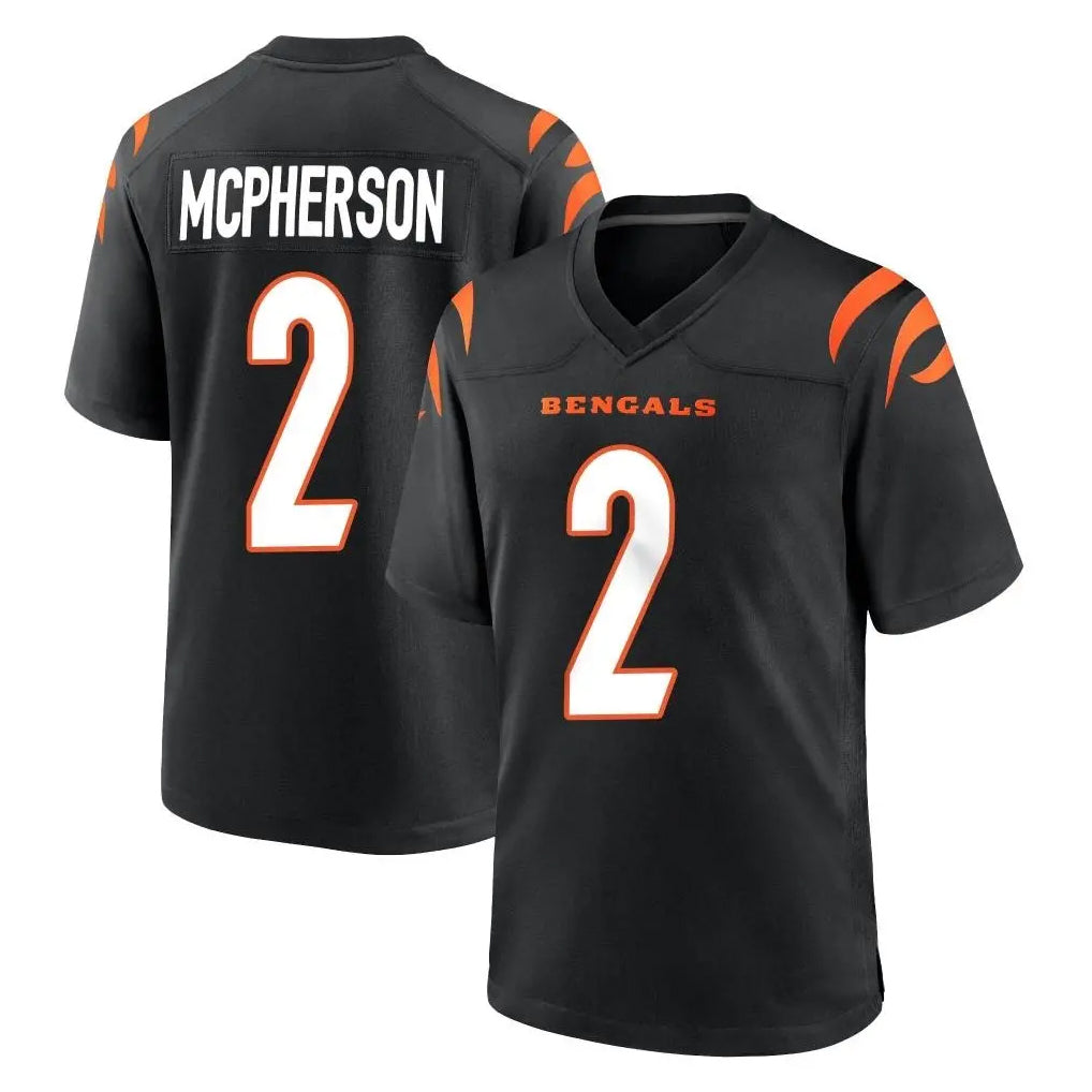 Kooe C.Bengals #2 Evan McPherson Player Black Home Game Stitched Jerseys