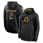 Kooe C.Bengals #2 Evan McPherson Player Black Salute to Service Pullover Hoodies Limited Stitched Jerseys