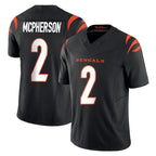 Kooe C.Bengals #2 Evan McPherson Player Black Vapor F.U.S.E. Limited Home Game Stitched Jerseys