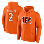 Kooe C.Bengals #2 Evan McPherson Player Orange Salute to Service Pullover Hoodie Limited Stitched Jerseys