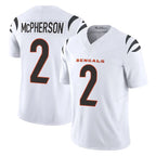 Kooe C.Bengals #2 Evan McPherson Player White Vapor F.U.S.E. Limited Home Game Stitched Jerseys
