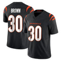 Kooe C.Bengals #30 Chase Brown Player Black Vapor F.U.S.E. Limited Home Game Stitched Jerseys