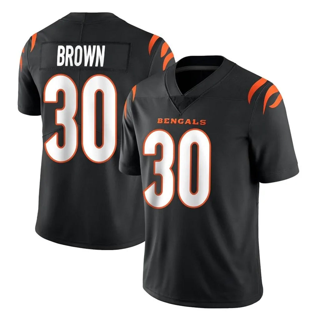Kooe C.Bengals #30 Chase Brown Player Black Vapor Untouchable Limited Home Game Stitched Jerseys
