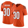 Kooe C.Bengals #30 Chase Brown Player Orange Vapor F.U.S.E. Limited Home Game Stitched Jerseys