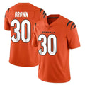 Kooe C.Bengals #30 Chase Brown Player Orange Vapor Untouchable Limited Home Game Stitched Jerseys