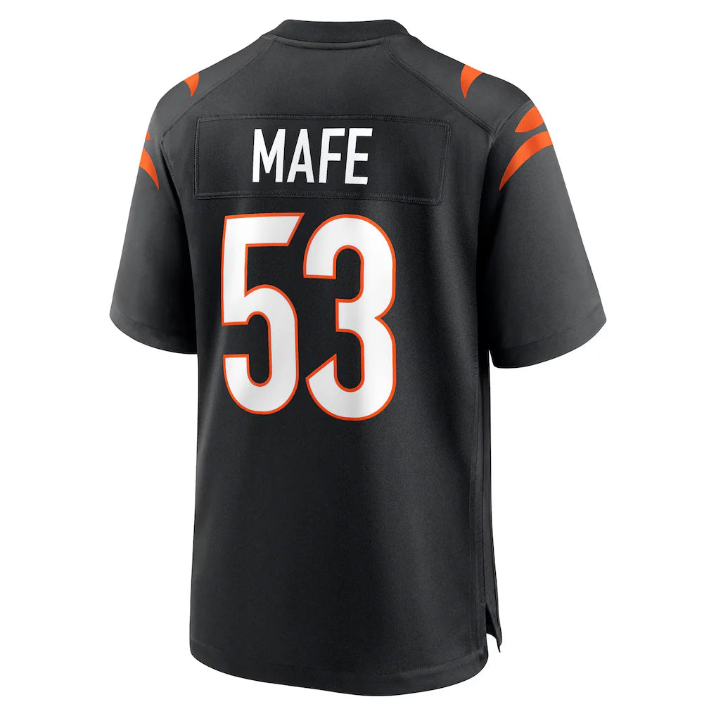 Kooe C.Bengals #53 Boye Mafe Player Black Home Game Stitched Jerseys