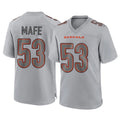 Kooe C.Bengals #53 Boye Mafe Player Gray Atmosphere Fashion Game Stitched Jerseys