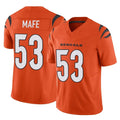 Kooe C.Bengals #53 Boye Mafe Player Orange Vapor F.U.S.E. Limited Home Game Stitched Jerseys