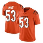 Kooe C.Bengals #53 Boye Mafe Player Orange Vapor Untouchable Limited Home Game Stitched Jerseys
